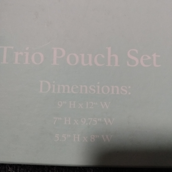 Olive & Hill Trio Pouch Set ( You Look Lovely Toda - Picture 4 of 4
